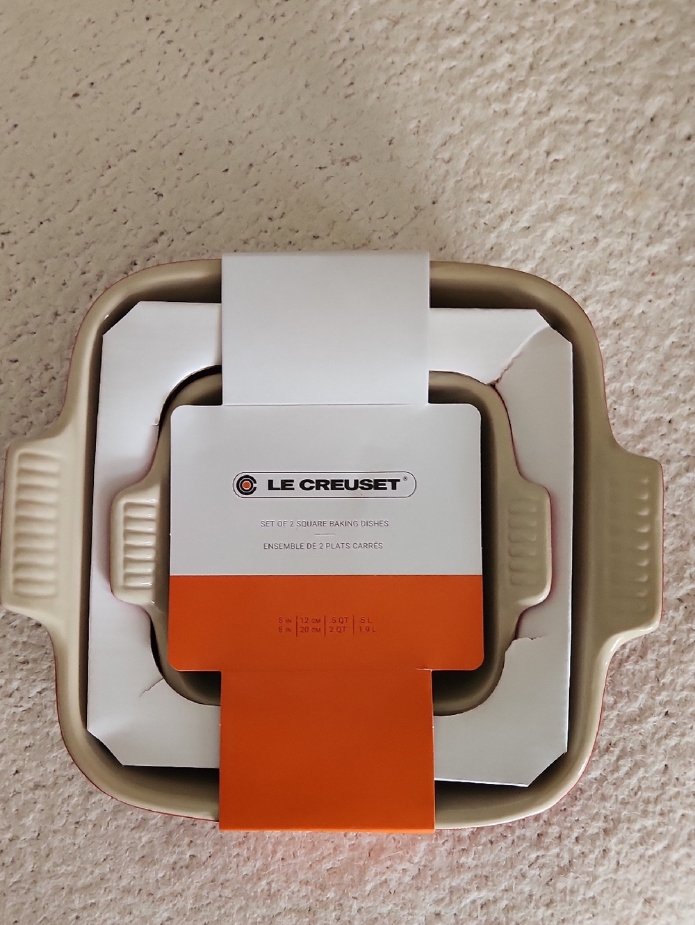 Le Creuset Square Baking Dishes, Set of 2